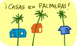 Dibujo de Pernan Goñi con casas en Palmeras