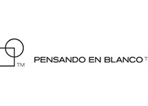 Logotipo Pensando en blanco