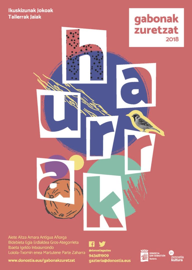 Diseño de Cartel Gabonak Zuretzat Haurrak 2018 Uxue lopez