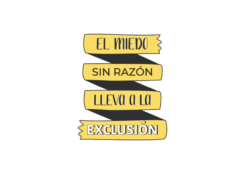 El miedo sin razón lleva a la exclusión para la campaña de comunicación contra el racismo diseñada en Ciclo Formativo de Grado Superior en Gráfica Publicitaria Usandizaga