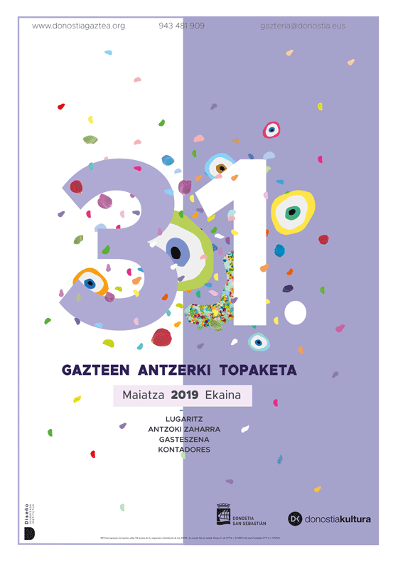 Propuesta de Cartel de Maialen para la 31 edición Gazte Antzerki Topaketak de Donostia