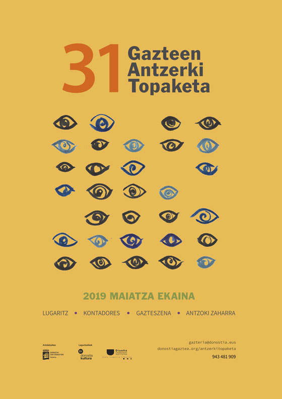 Propuesta de Cartel de Olatz Izagirre para la 31 edición Gazte Antzerki Topaketak de Donostia