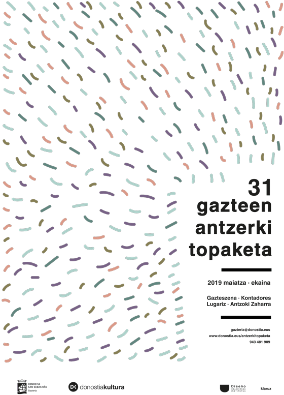 Propuesta de Cartel de Clara Schmidt para la 31 edición Gazte Antzerki Topaketak de Donostia