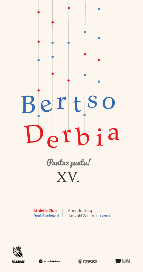 Propuesta de cartel para Bertso Derbia diseñado por Maialen Lopez