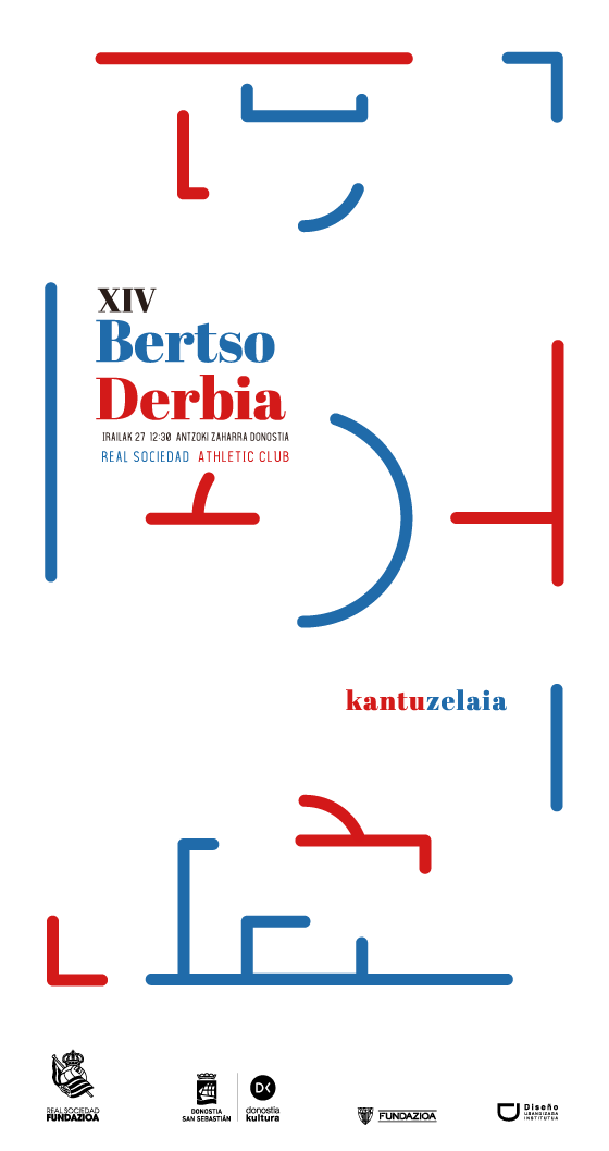 Propuesta de cartel para Bertso Derbia diseñado por Klara Schmidt