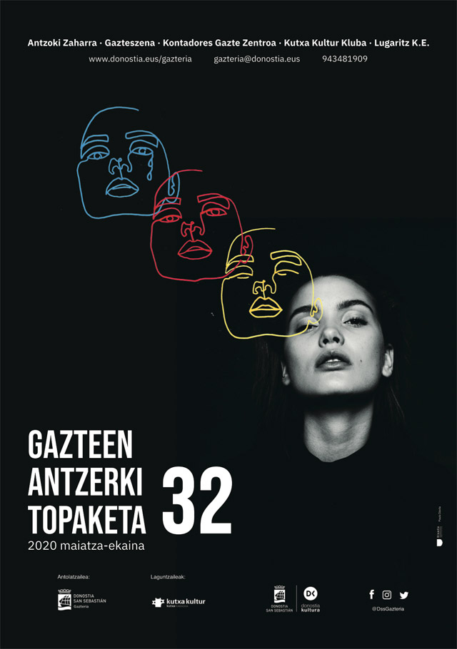 Gazte Antzerki Topaketak - Cartel de teatro joven by Paula Dávila