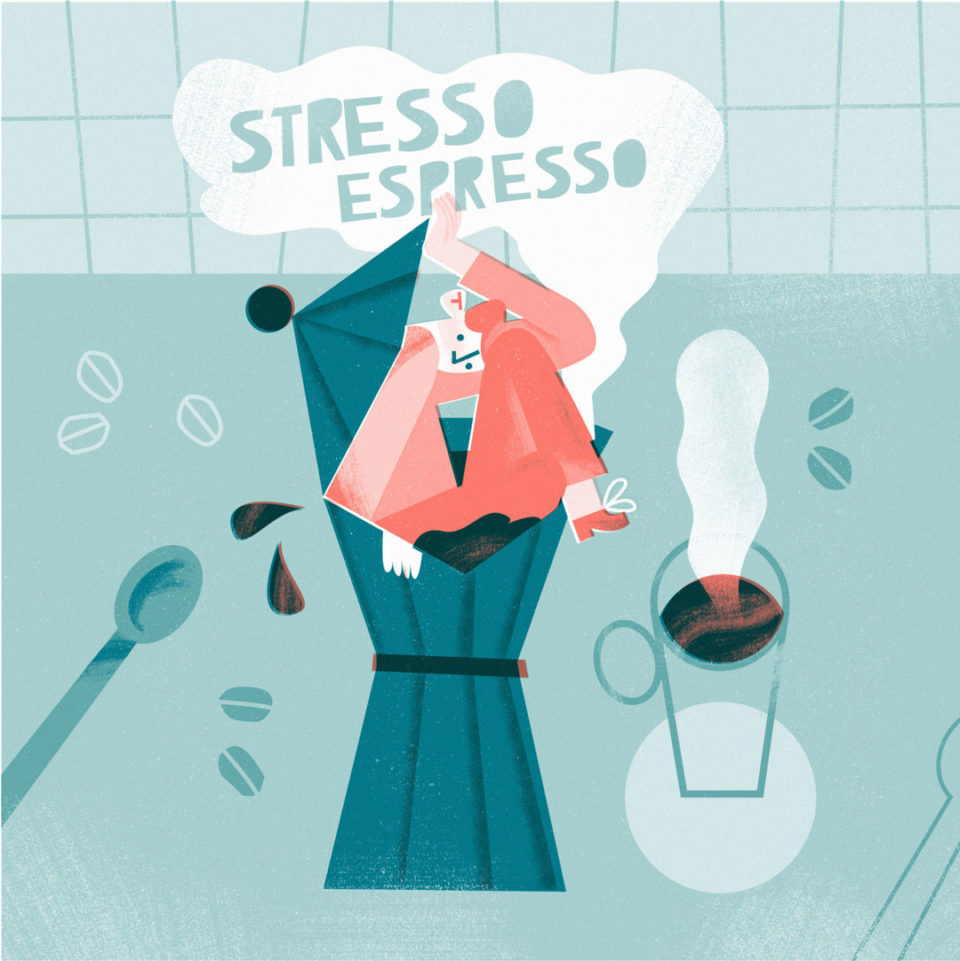 Ane Arzelus ilustradora café stresso espresso