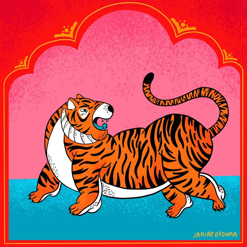 Janire Orduna, ilustradora: Tigre India