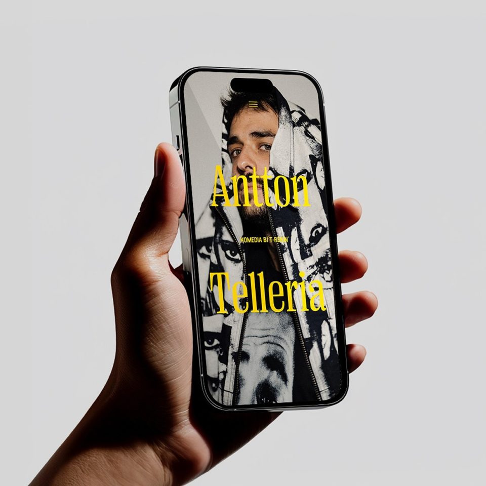 biga diseinua - Antton Telleria mugikorreko web bertsioa